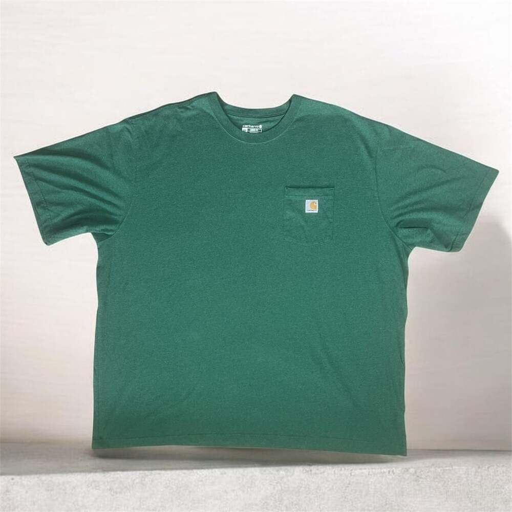 Carhartt K87 Pocket T-Shirt Size 4XL Green Loose Fit